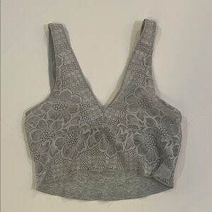 Aerie Gray Lace Bralette size L